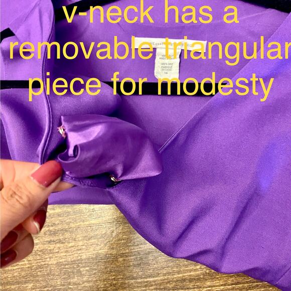 Diane von Furstenberg Silk Shift Dress Purple size 14 - Picture 6 of 13